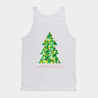 Modern Christmas Tree Tank Top